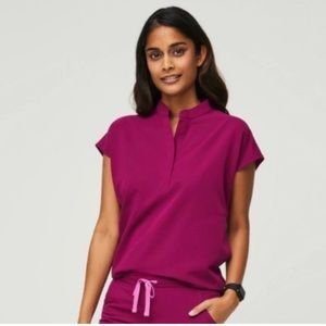 NWOT Figs Dark Magenta Rafaela